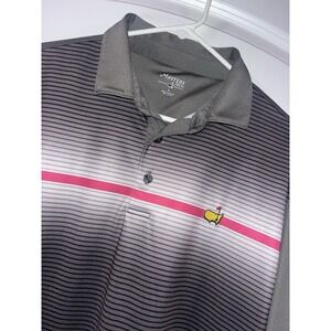 MASTERS Men's Large Performance Golf‎ Polo Shirt MINOR DAMAGE Fast Shipping!